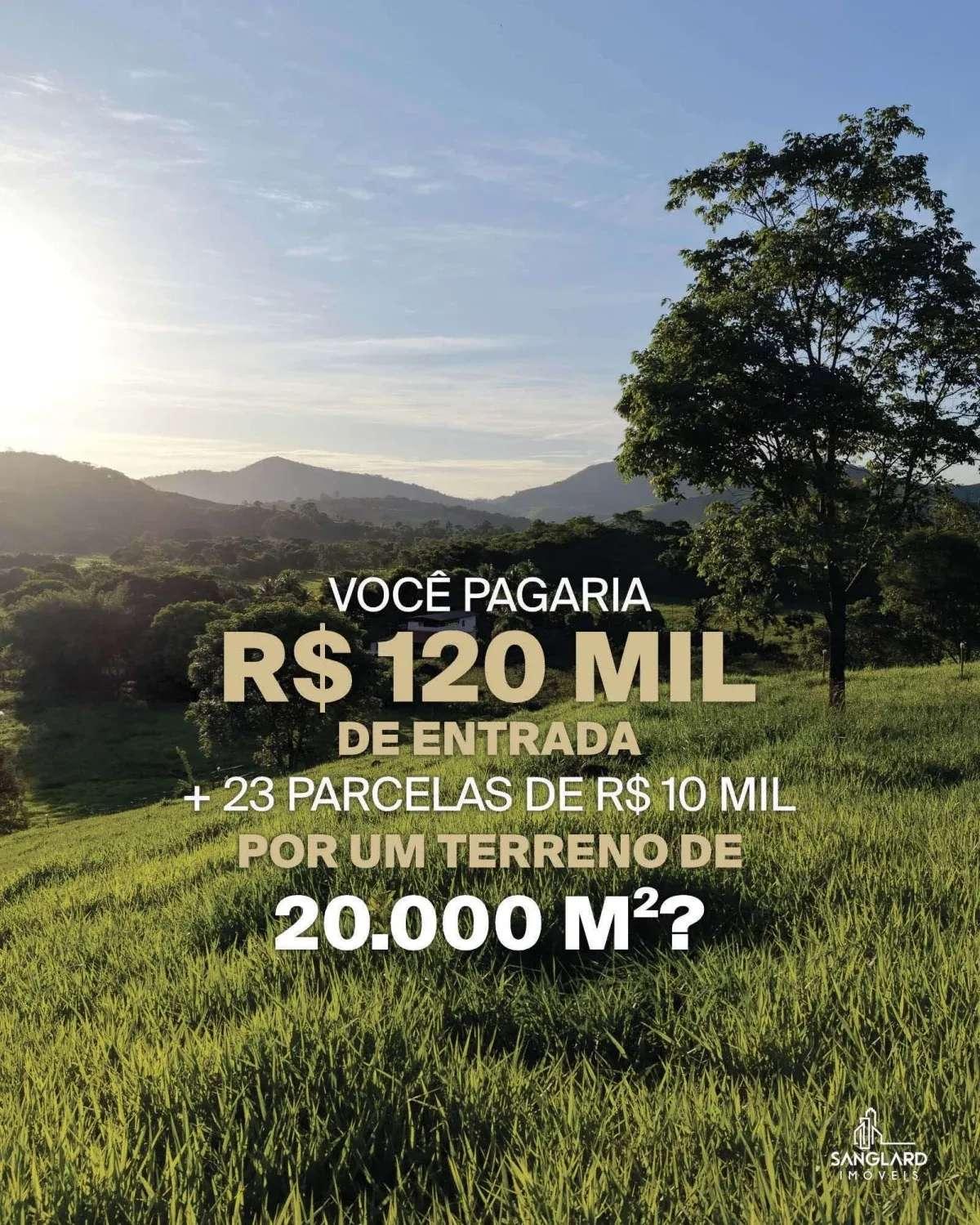 Terreno com 20.000m², à venda, em Córrego Novo - SANGLARD IMÓVEIS